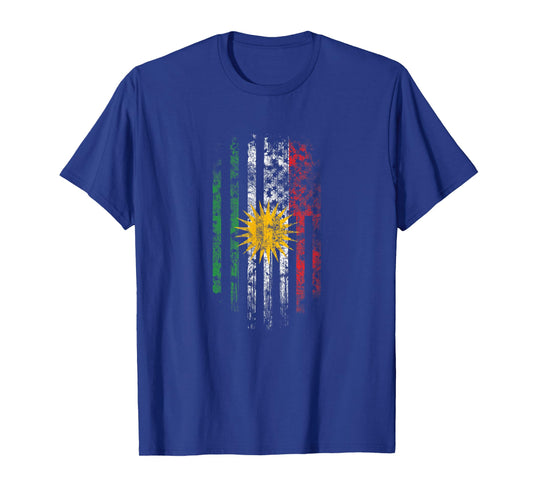 Kurdish American Flag T-Shirt - Kurdistan Shirt T-Shirt for Women Kids Men
