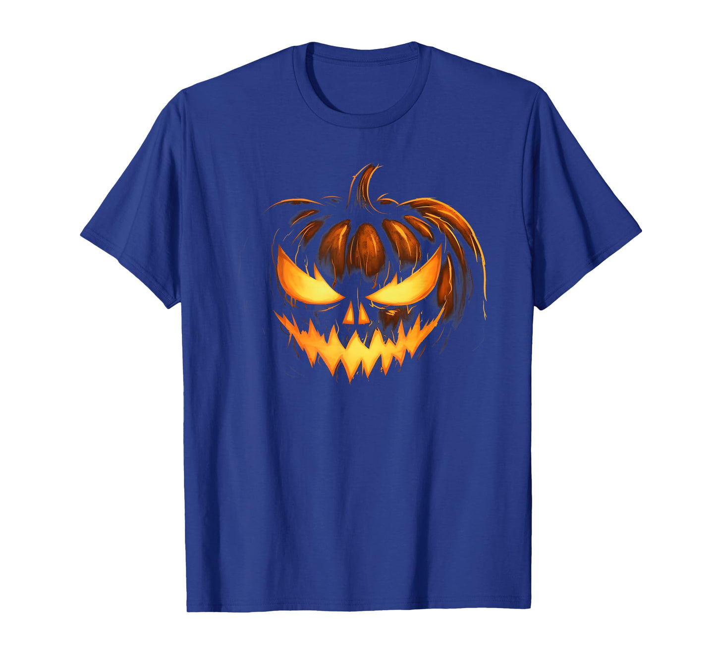 Scary Carved Pumpkin Face Jack O Lantern Halloween Costume T-Shirt