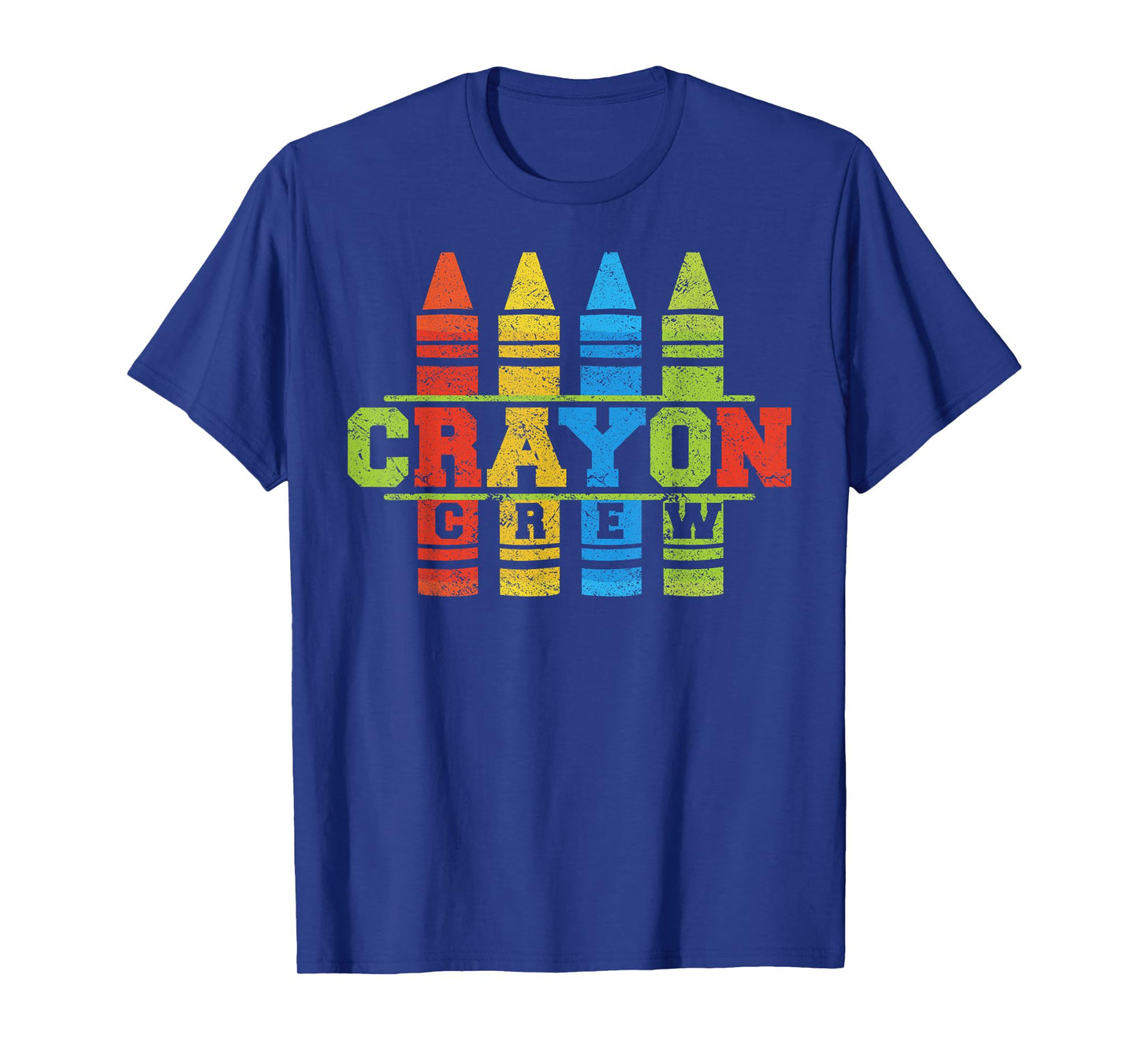 Cray Colors Child Art - Funny Crayon Crew T-Shirt Small