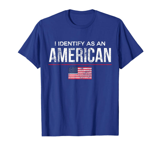 I Identify as an American No Identity Politics USA T-Shirt