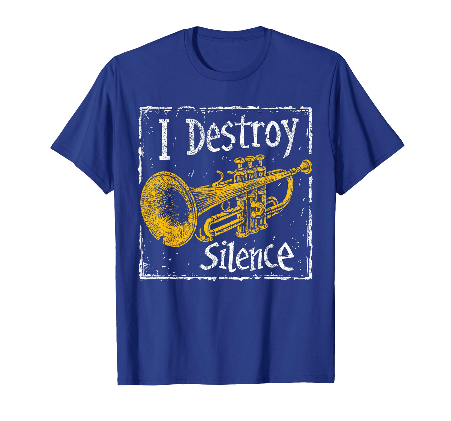Trumpet Player - I Destroy Silence - Trumpet T-Shirt