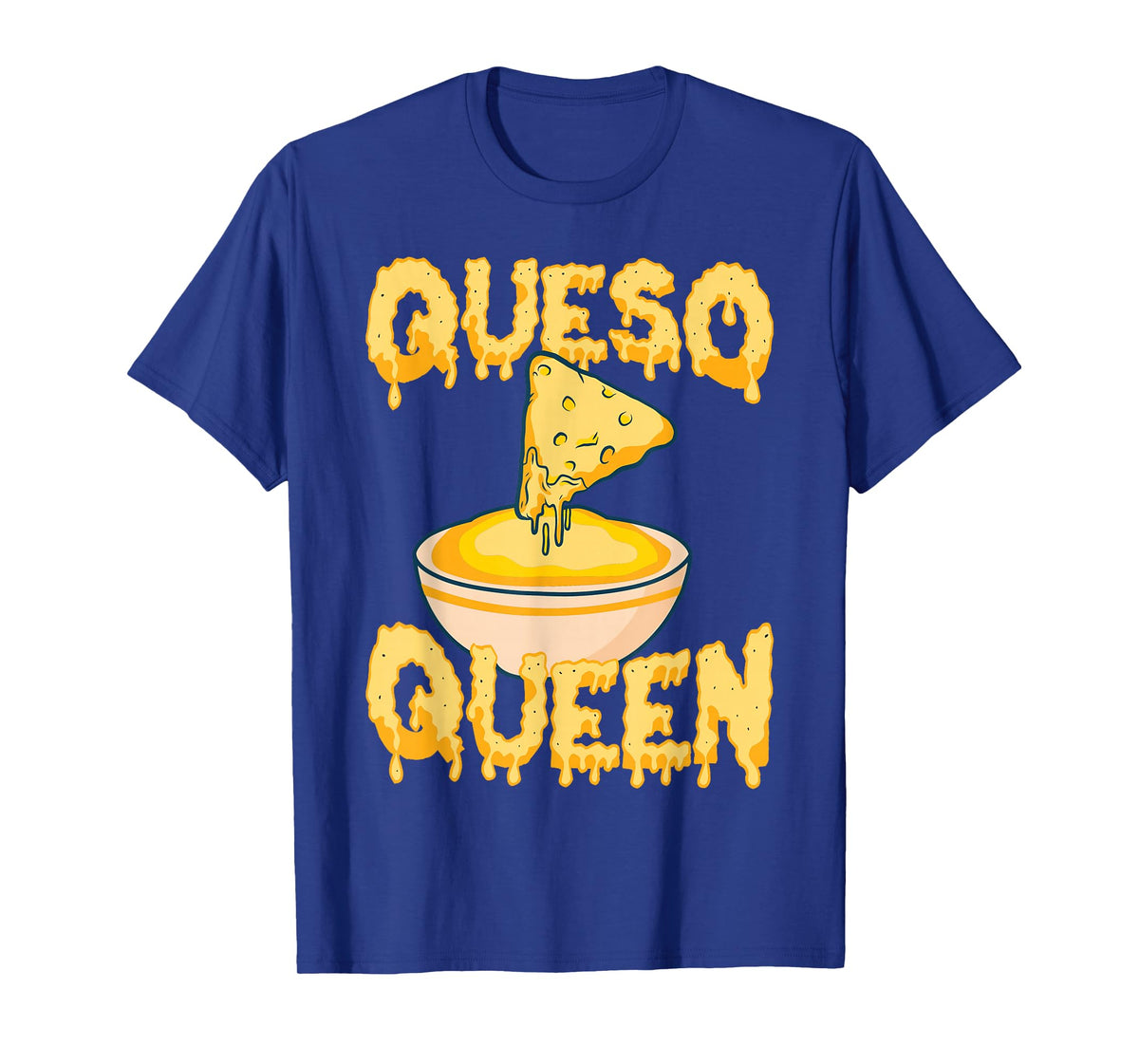 Funny Queso Design for Women Girls Kids Cheese Queso Lover T-Shirt