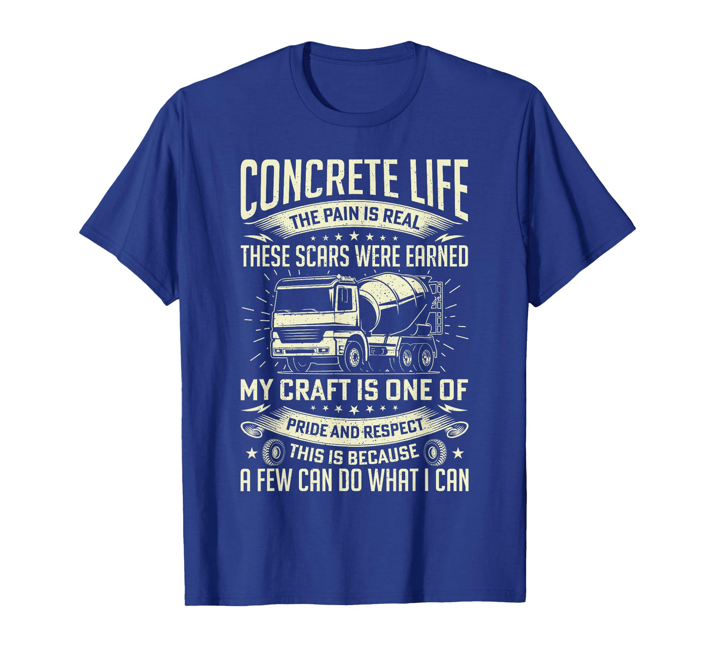Concrete Life Funny Concrete Finisher Cement Worker Dad Mens T-Shirt