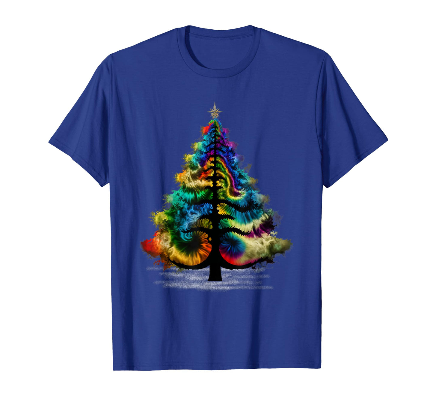 Christmas Tree Tie Dye Colorful Shirt Men Women Cute Tree T-Shirt