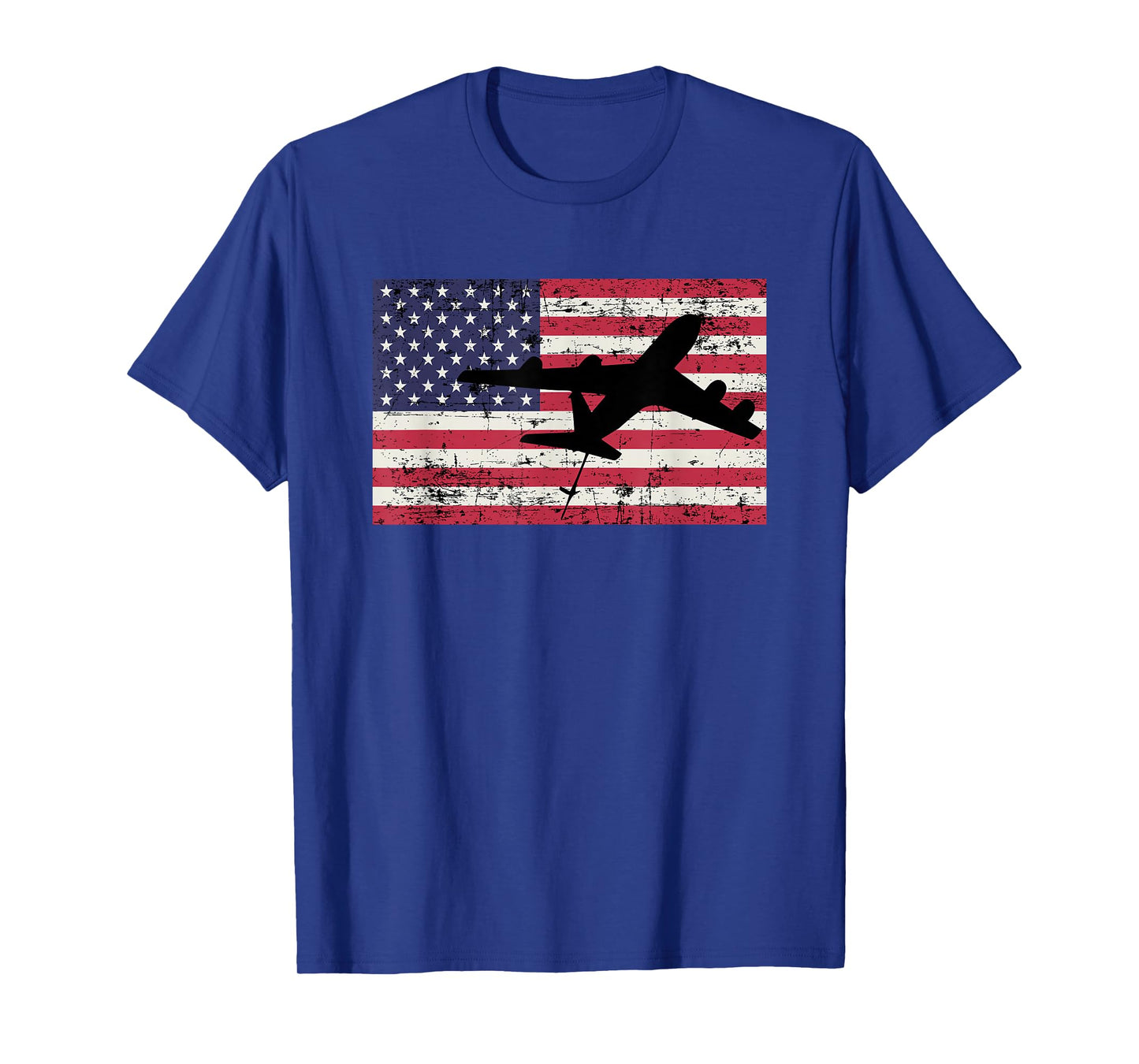 Patriotic KC-135 Stratotanker jet American flag t-shirt T-Shirt