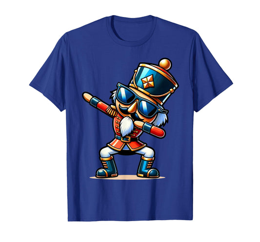 Christmas Nutcracker Dabbing Boys Santa Xmas Funny T-Shirt