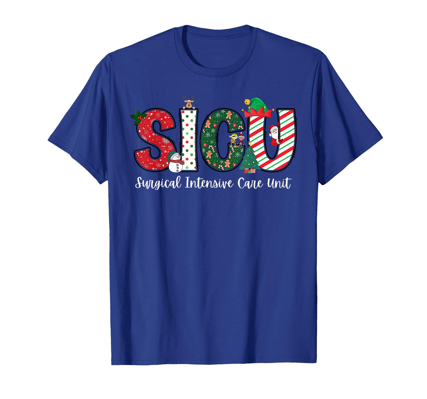 Christmas Surgical Intensive Care Unit SICU Nurse Holiday T-Shirt