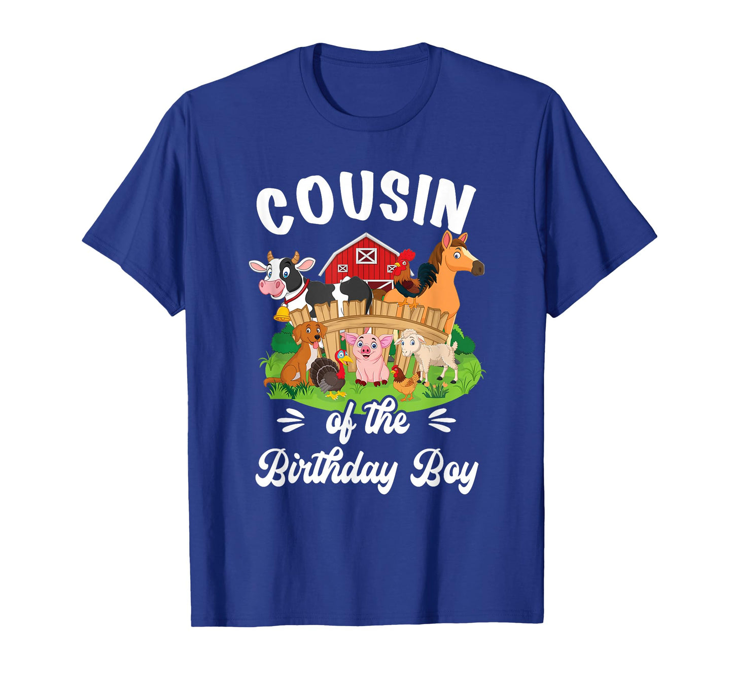 Cousin Of The Birthday boy Party Cow Farm 1St Birthday Party T-Shirt