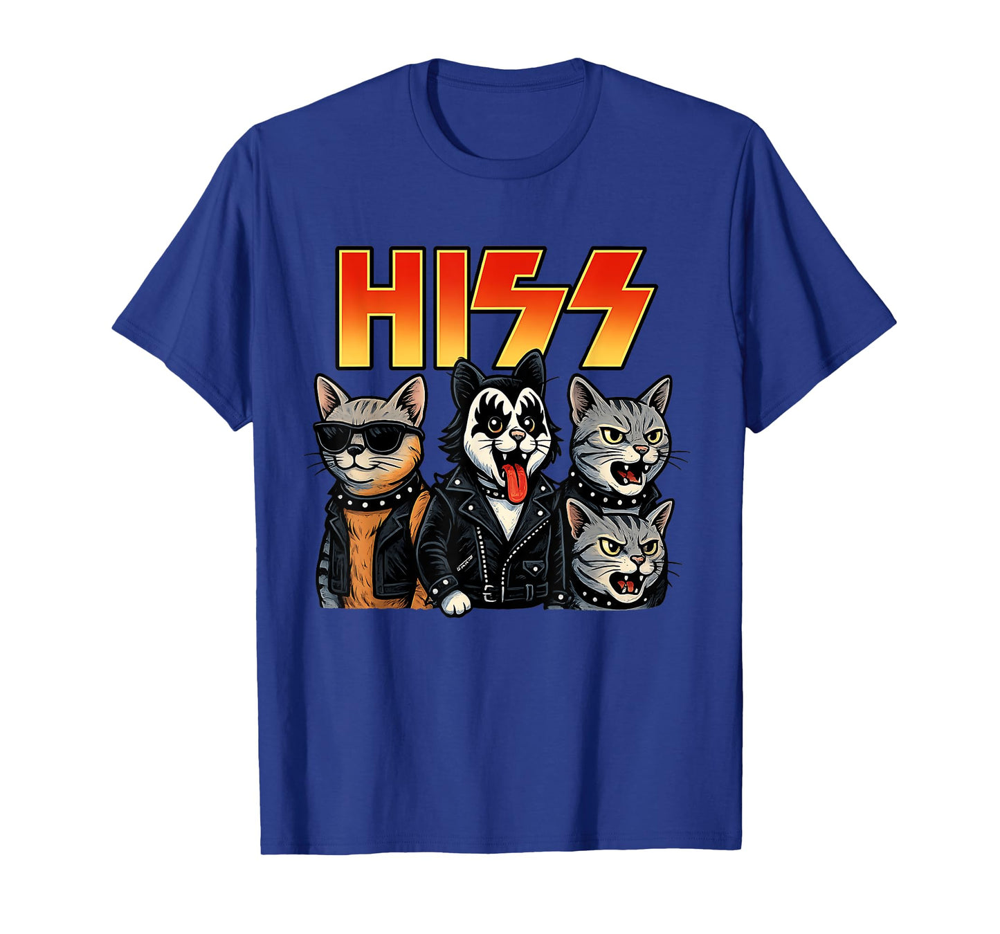 Hiss Cat Rock Music For Cat Lovers T-Shirt
