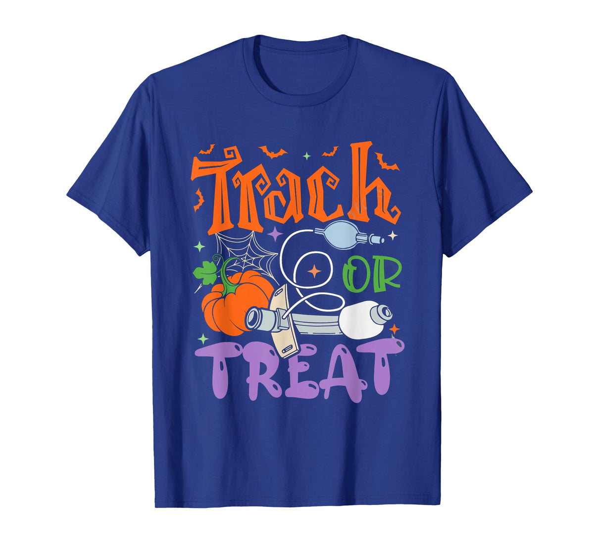 Respiratory Therapist Halloween Pumpkins ICU Rn Pulmonary T-Shirt