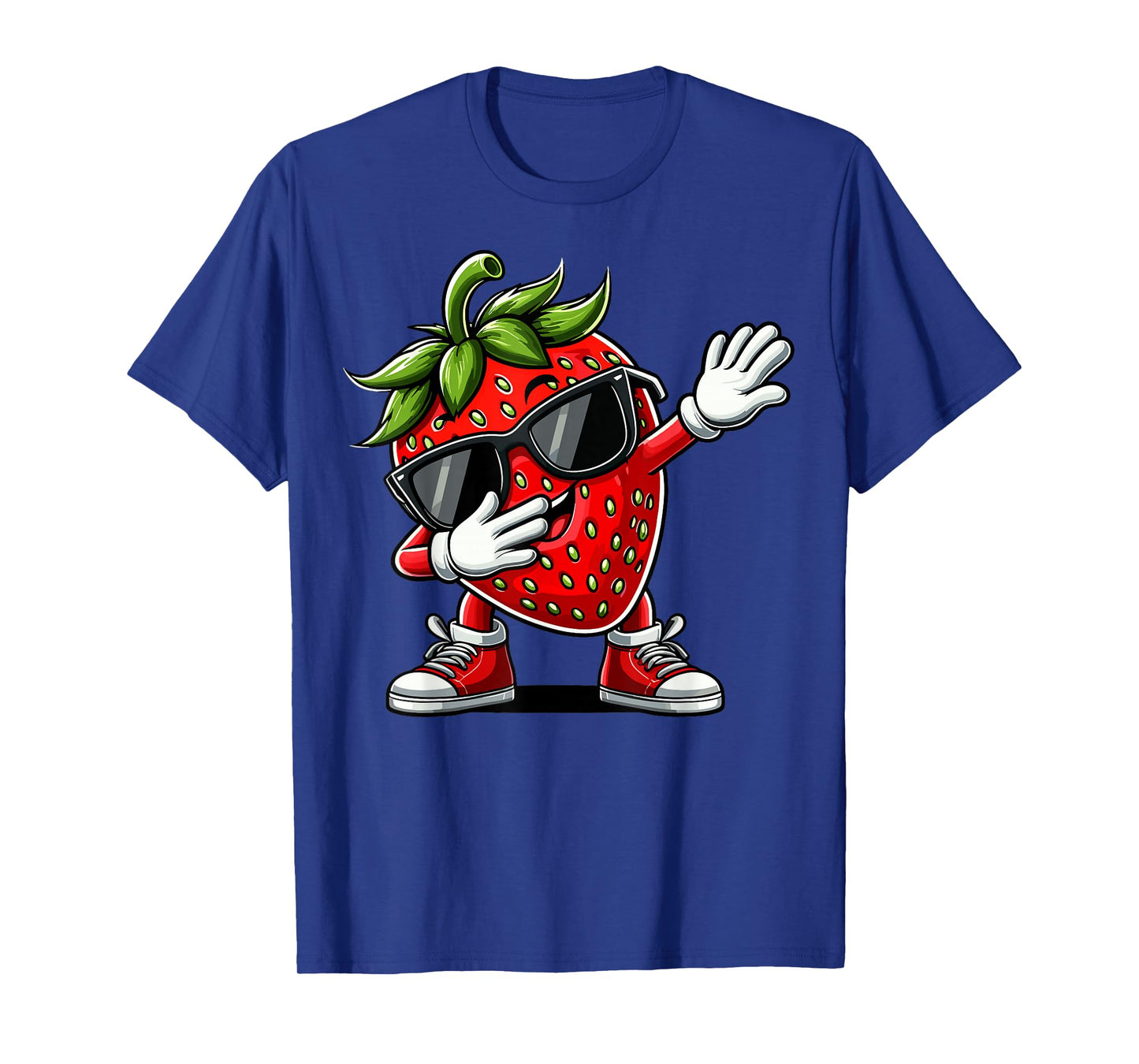 Funny Dabbing Strawberry Summer Fruit Lover Men Women Kids T-Shirt