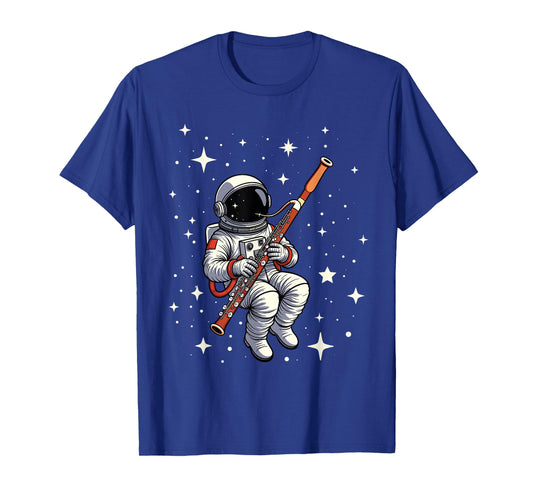 Astronaut Bassoon Player Music - Space Bassoonist T-Shirt