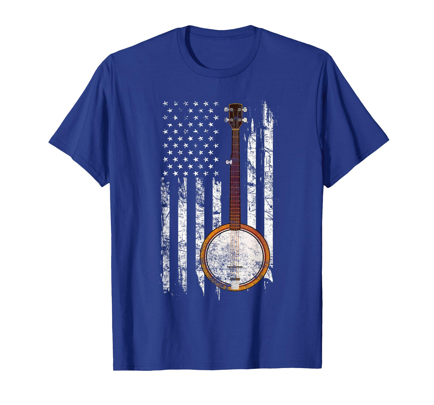 Bluegrass Banjo Shirt - American US Flag Shirt T-Shirt