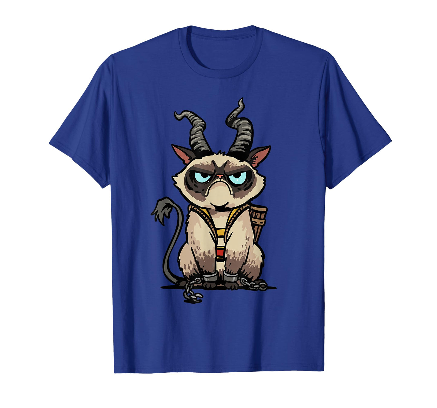 Krampus Cat Christmas Evil Monster Jolly Kitten Creepy Xmas T-Shirt