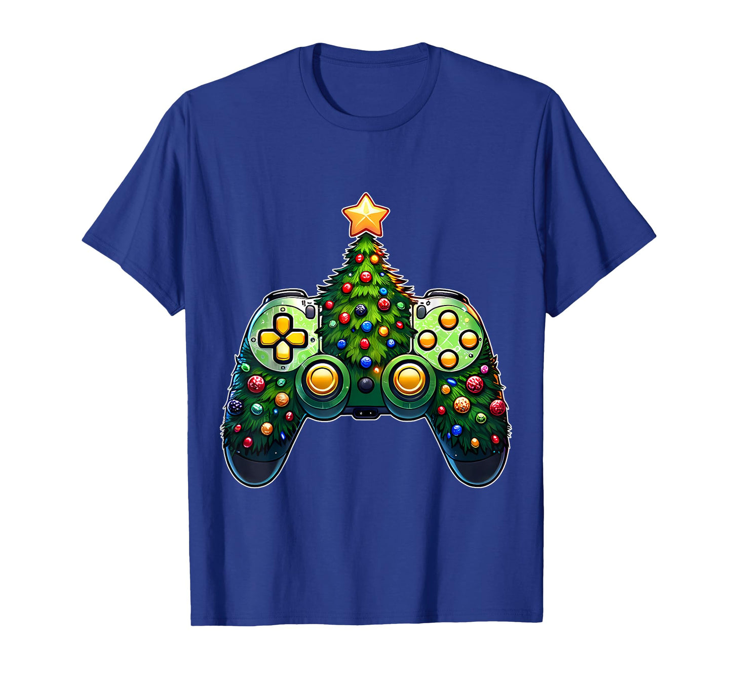 Christmas Gamer T-shirt Gaming Controller Christmas Tree T-Shirt