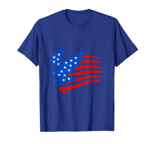 American Flag Eagle USA Patriotic Freedom Design T-Shirt