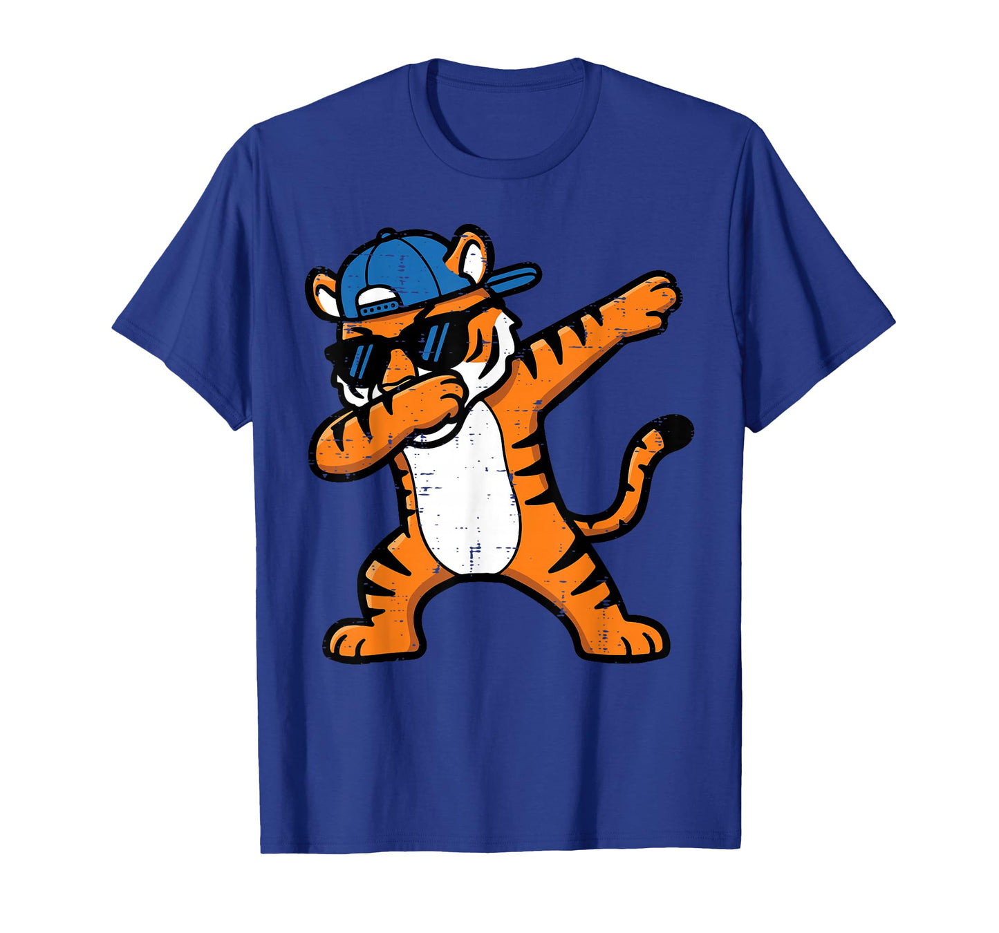 Dabbing Tiger Cap Funny Girls Boys Youth Teen Kids Men T-Shirt