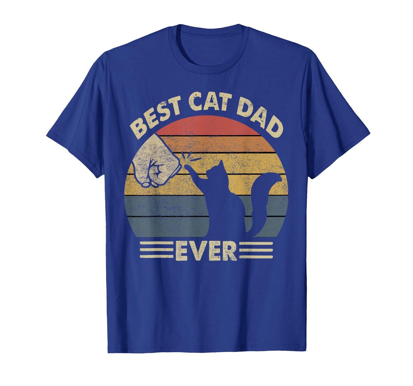 Cat-Shirt Men Best Cat Dad Ever Funny Cat Lover Gift T-Shirt