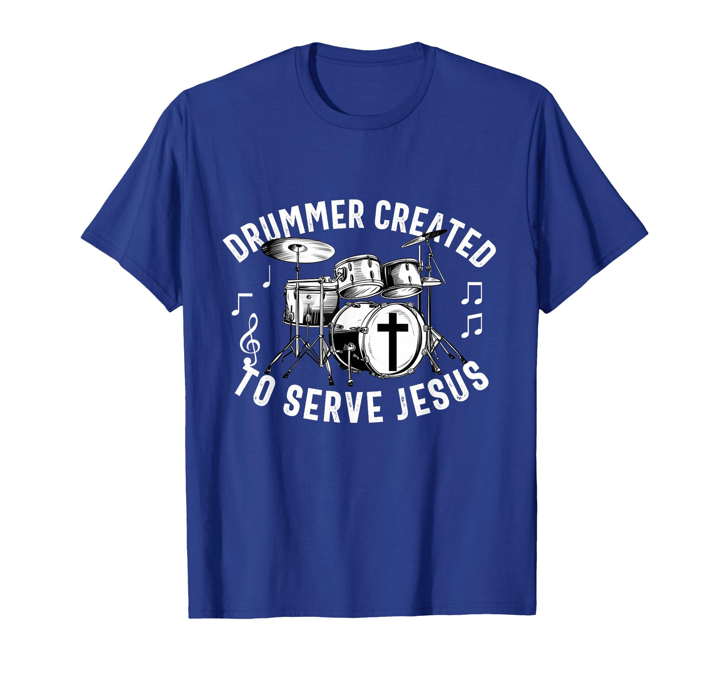 Christian Drummer Drum Player Stick Men Jesus Worship Music T-Shirt