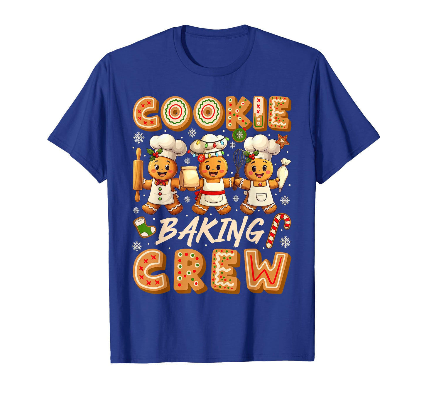 Cookie Baking Crew Christmas Funny Gingerbread Lovers Kids T-Shirt
