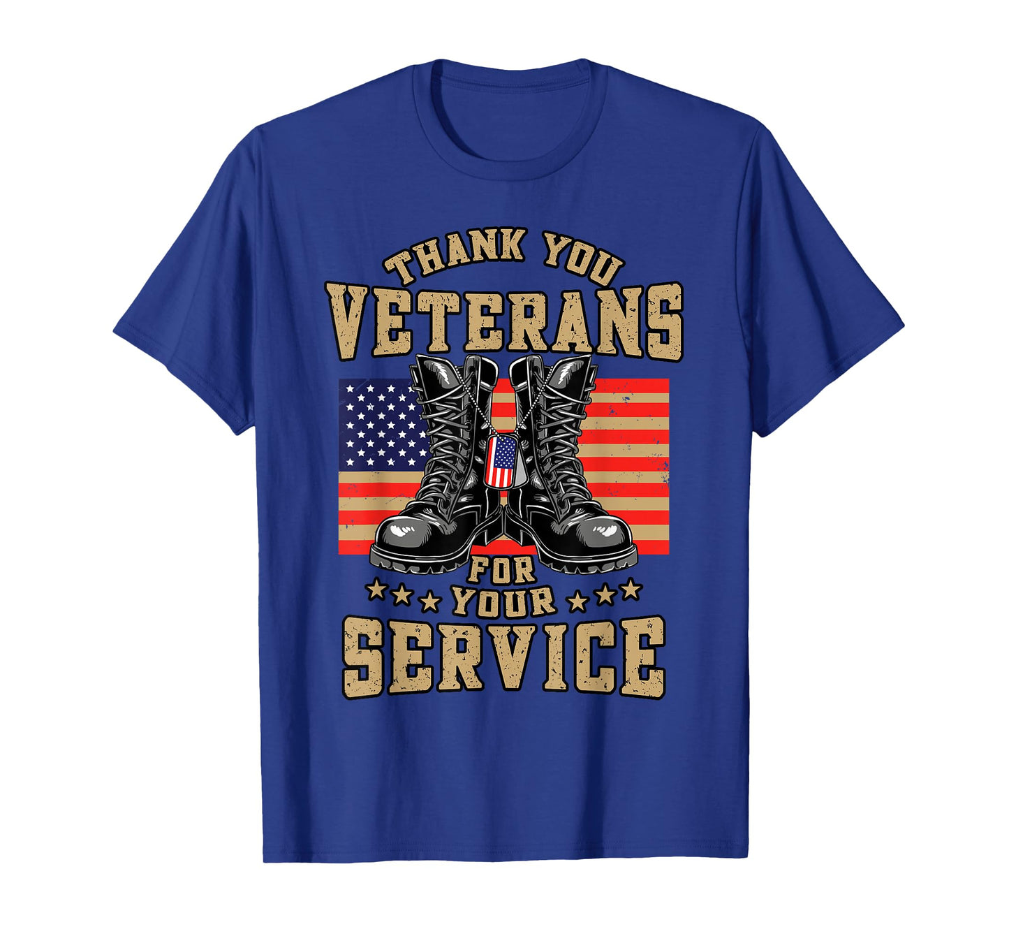 Thank You Veterans Day Service US Flag Patriotic American T-Shirt