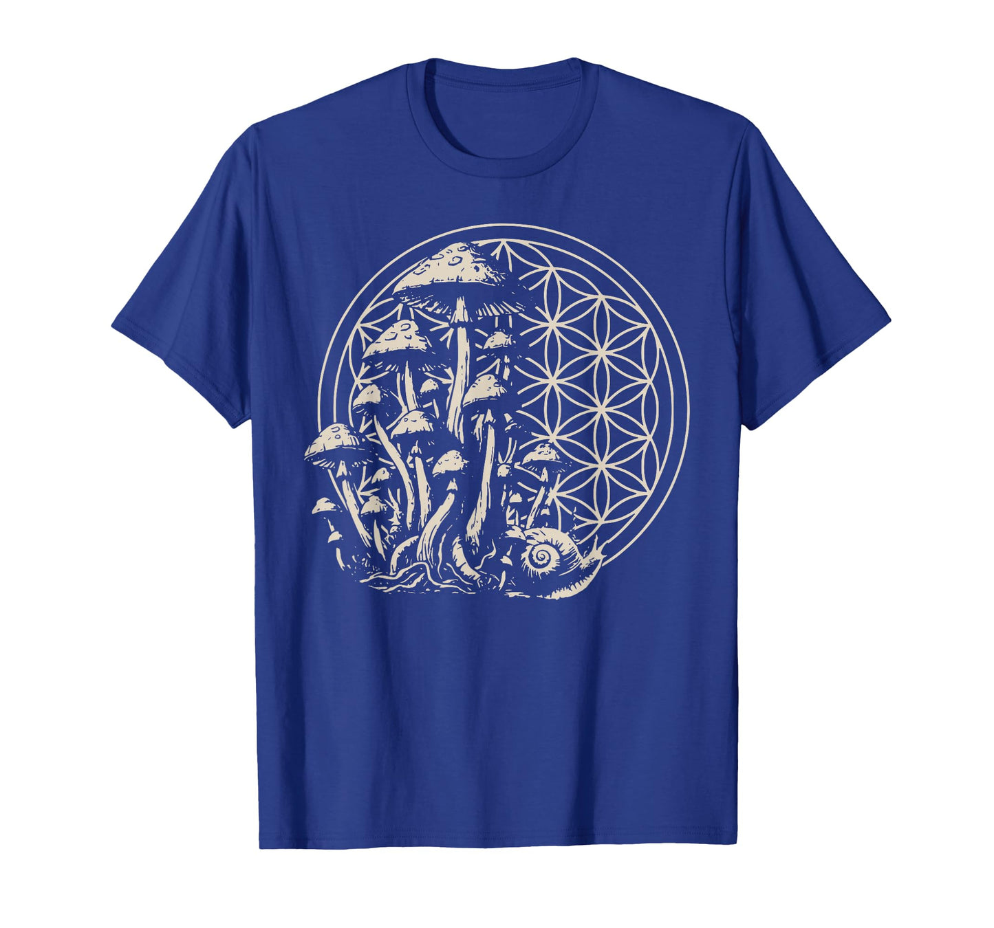 Sacred Geometry Mushroom Mathematicians Spiritual Nature T-Shirt