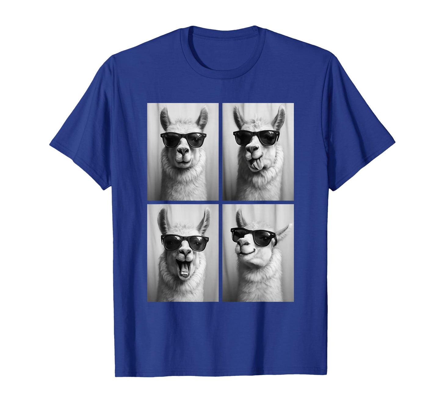 Cool Llamas Sunglasses Jungle Animal Meme Selfie Booth T-Shirt