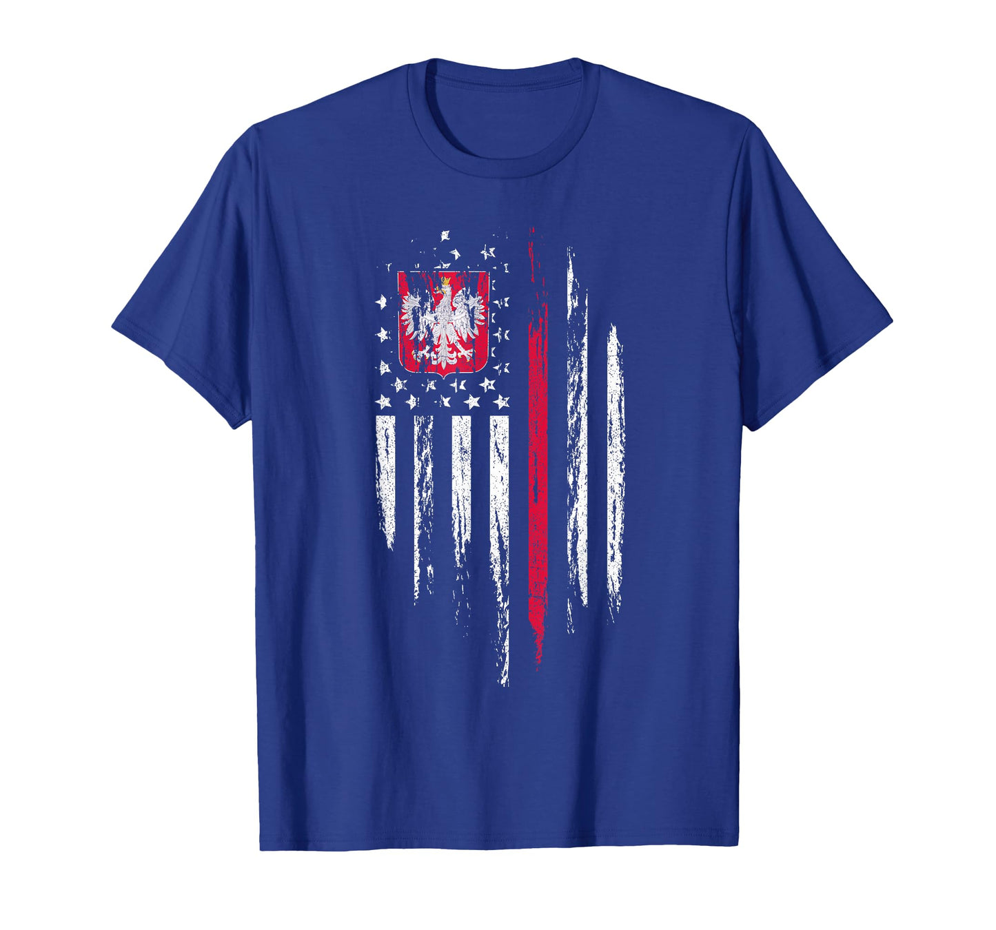 Polish American Flag Combo Poland USA Polska Patriotic Gift T-Shirt