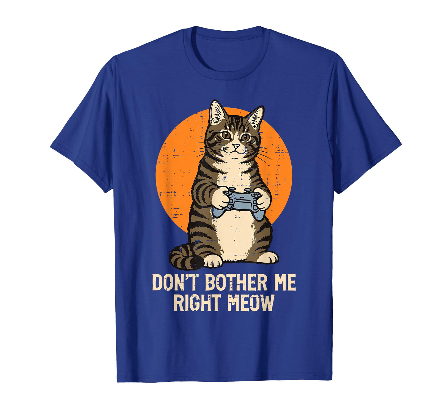 Gamer Cat Dont Bother Right Meow Funny Gaming Boys Kids Men T-Shirt