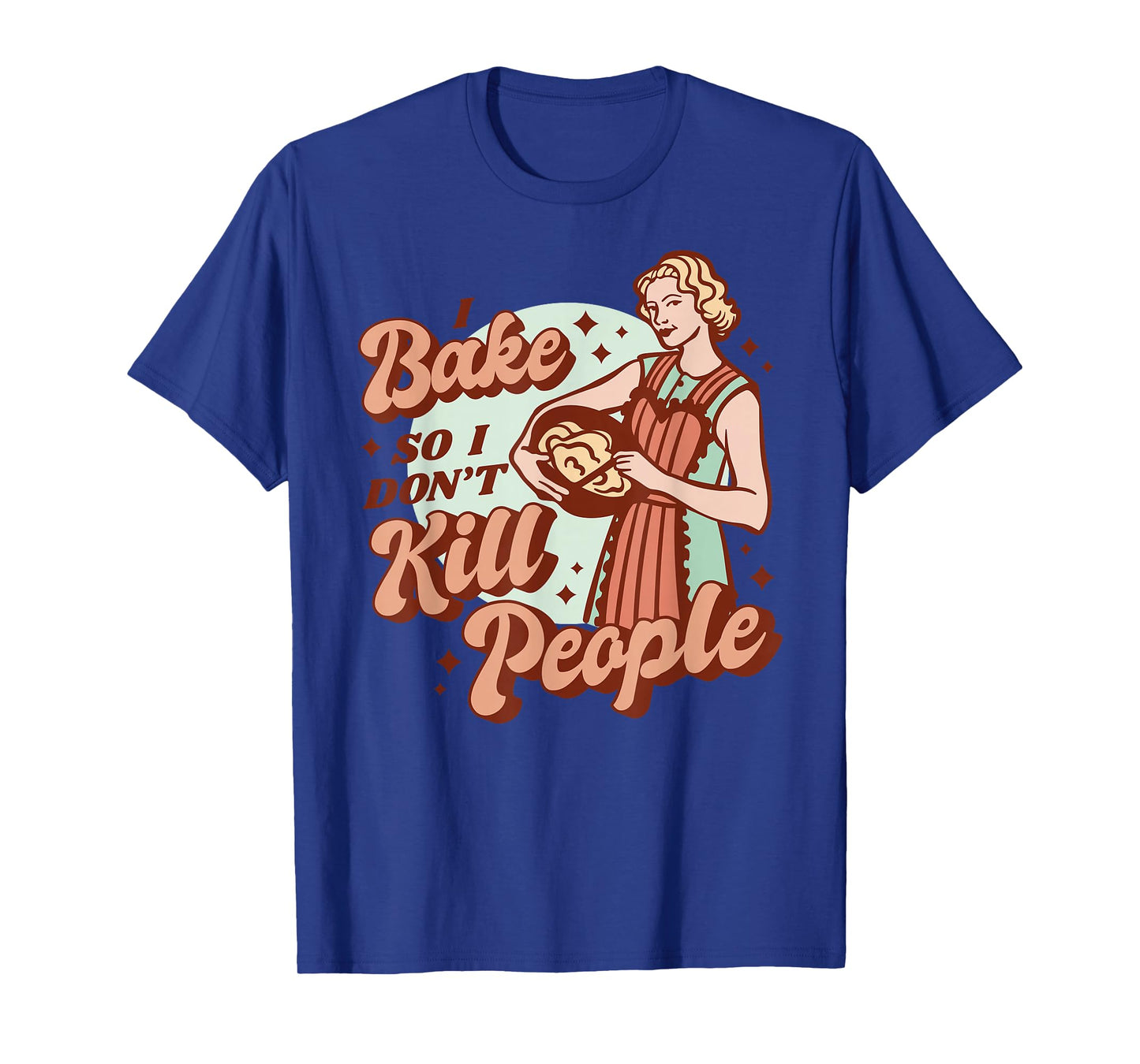 Baking Woman - Funny Retro T-Shirt