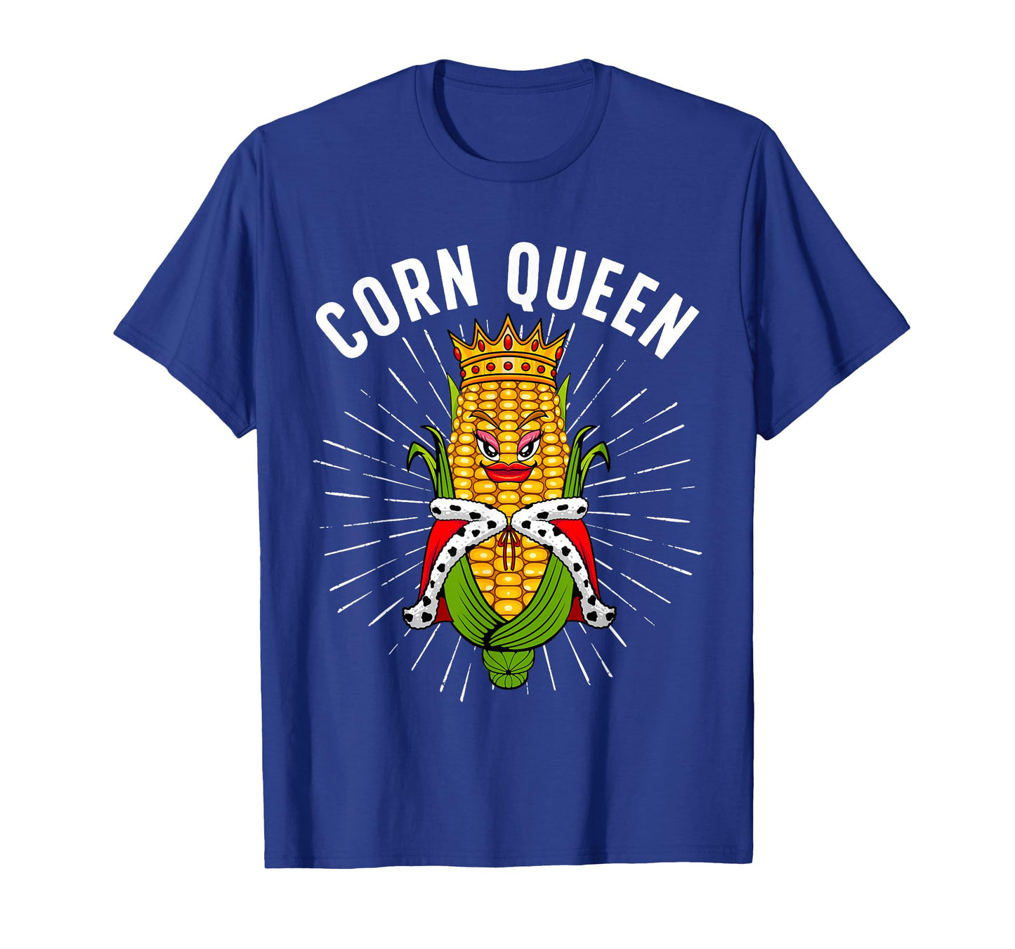 Cool Corn Queen For Women Girls Food Farming Corn Cob Farmer T-Shirt