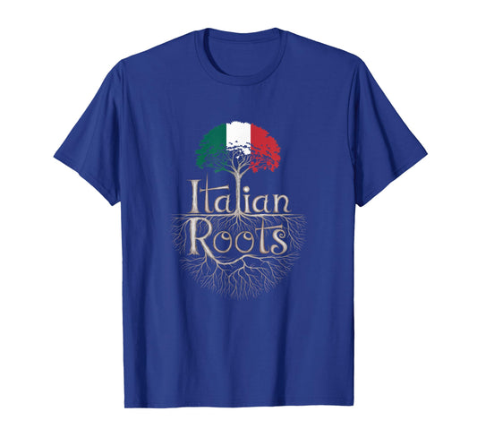 Italian Roots - Italy Flag Colors Family Tree Souvenir T-Shirt