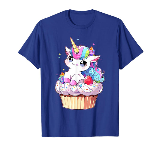 Cute Cupcake Baker Unicorn Lovers for Kids Women T-Shirt