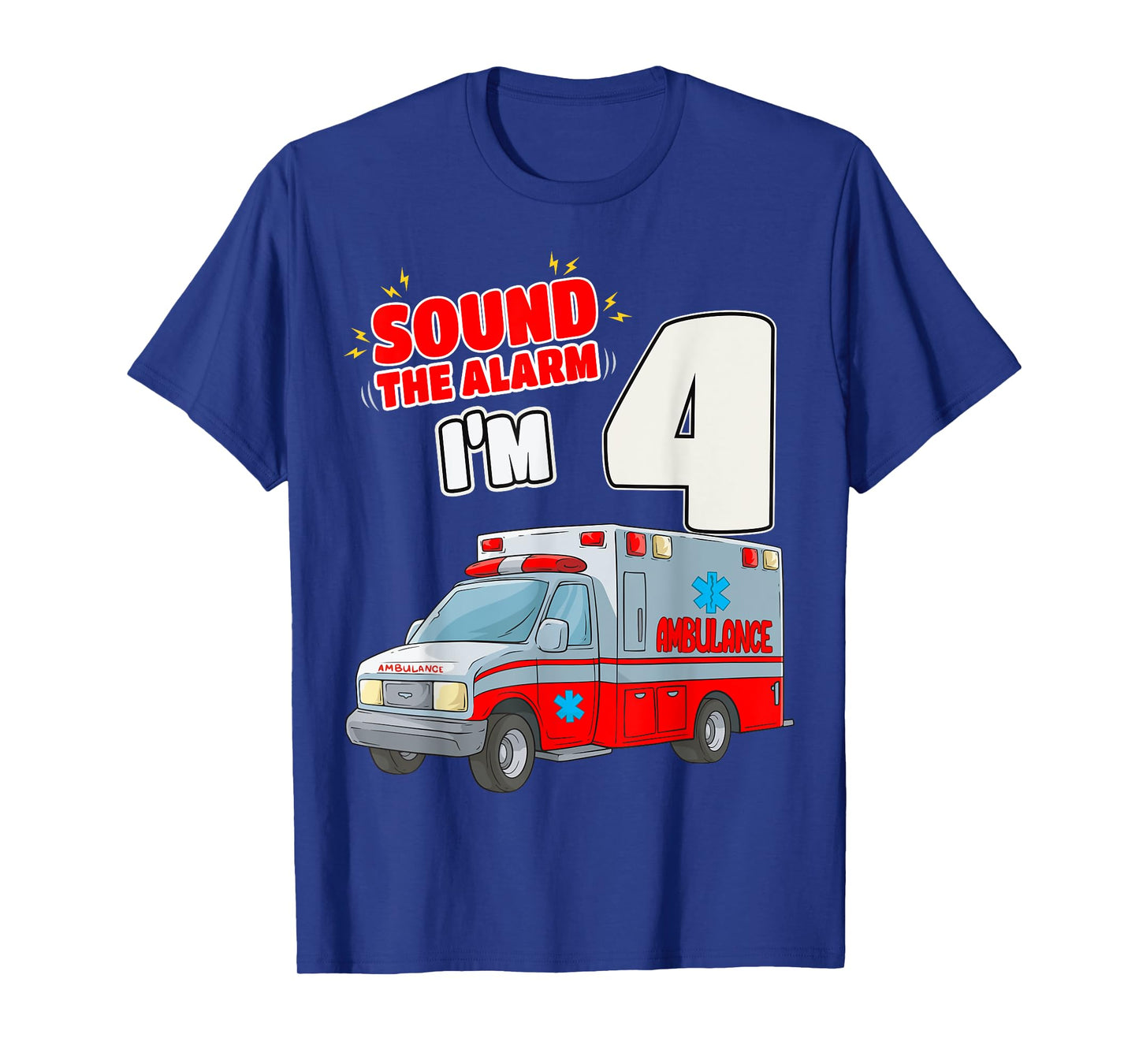 4th Birthday Medical Ambulance EMT 4 Years Old EMS Paramedic T-Shirt