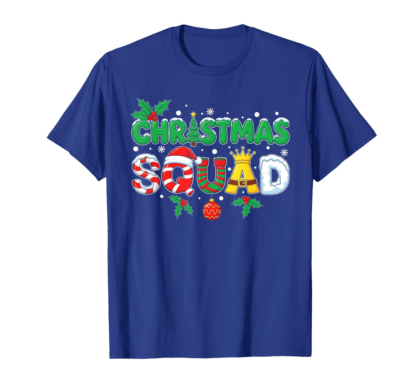 Christmas Squad Santa Dabbing Elf Family Matching Pajamas T-Shirt