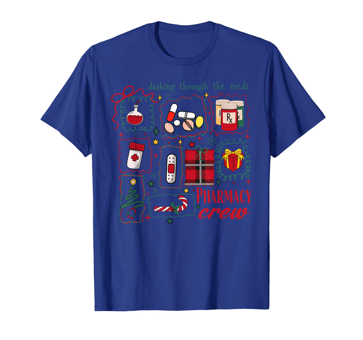Coquette Cute Christmas Pharmacy Crew Nurse Medical CPhT T-Shirt