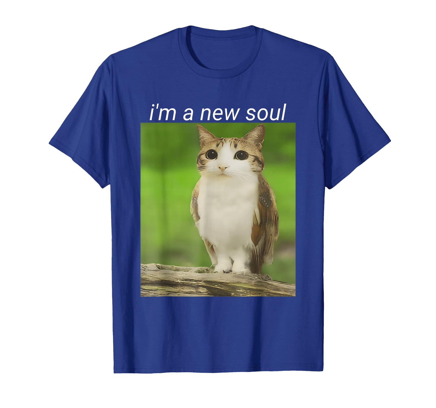 Funny Silly Cat Owl Viral Internet Trendy Meme T-Shirt
