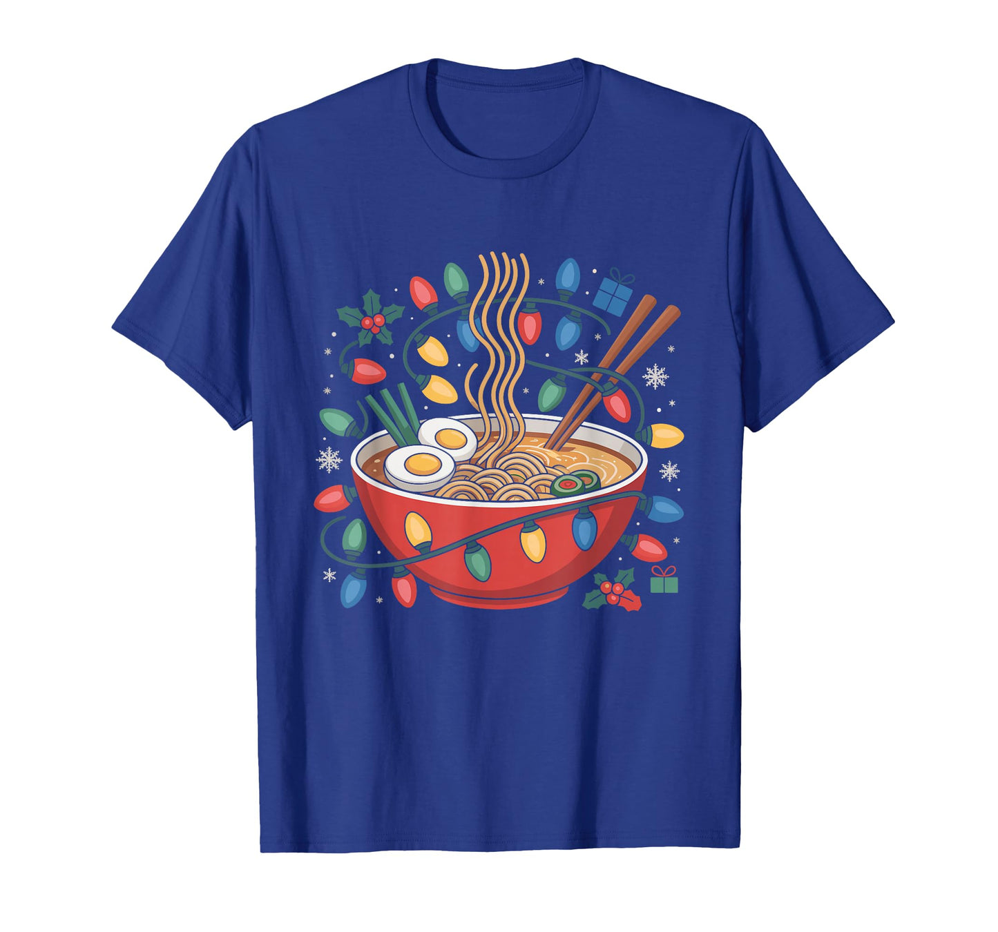 Kawaii Ramen Noodles Christmas Pajamas Xmas Pajamas Holiday T-Shirt