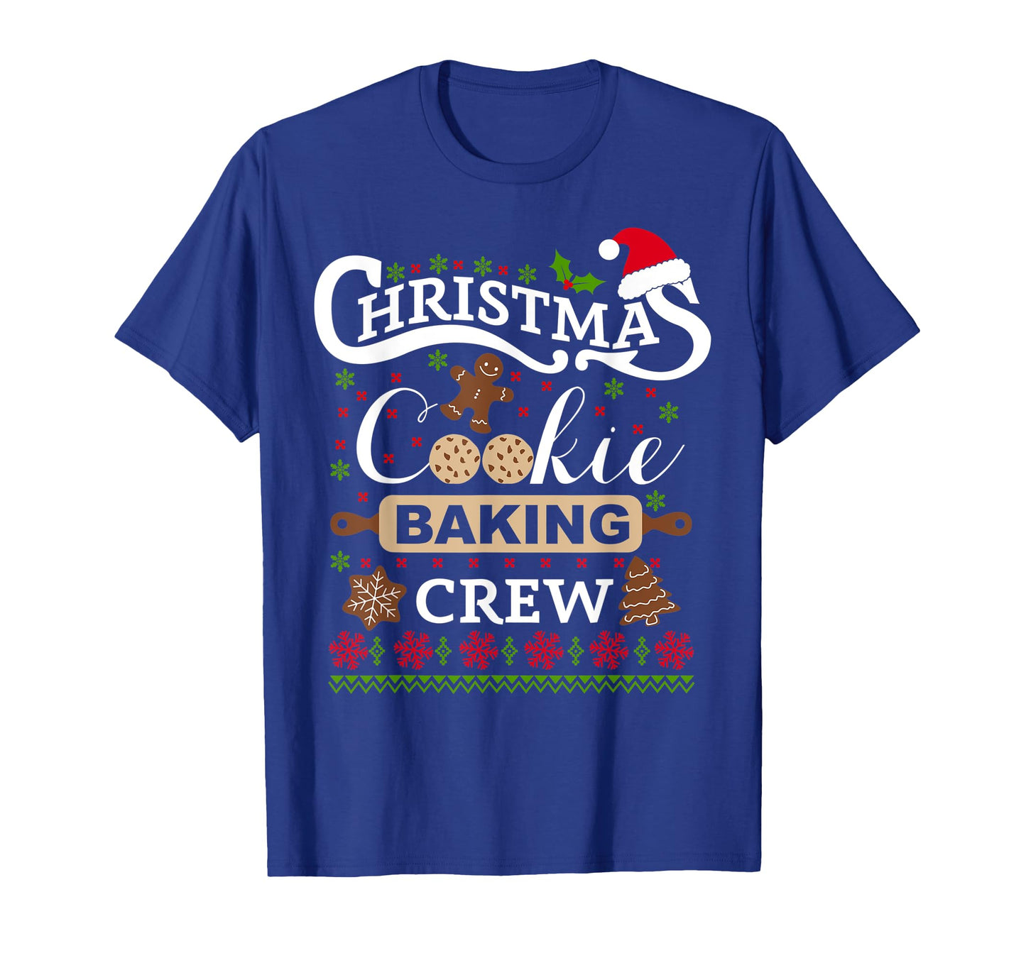 Christmas Cookie Baking Crew T-Shirt funny cook shirt