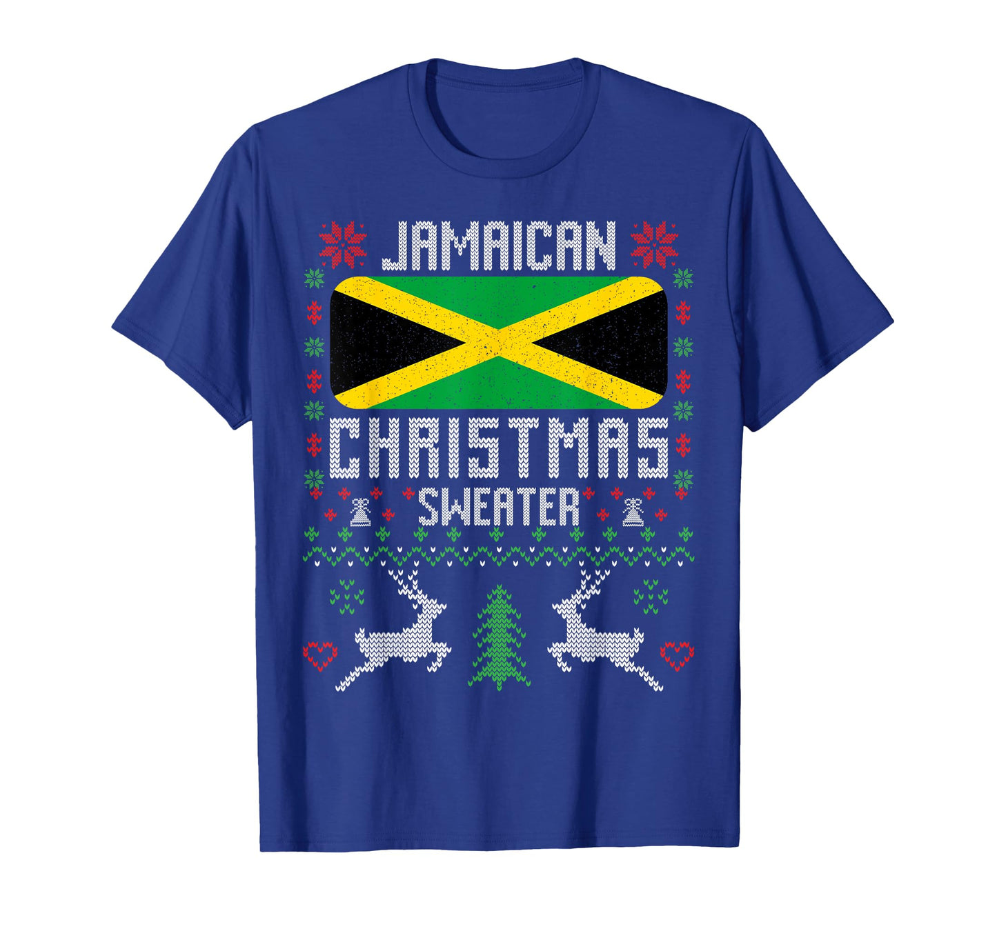 Jamaica Flag Jamaican Christmas Sweater T-Shirt