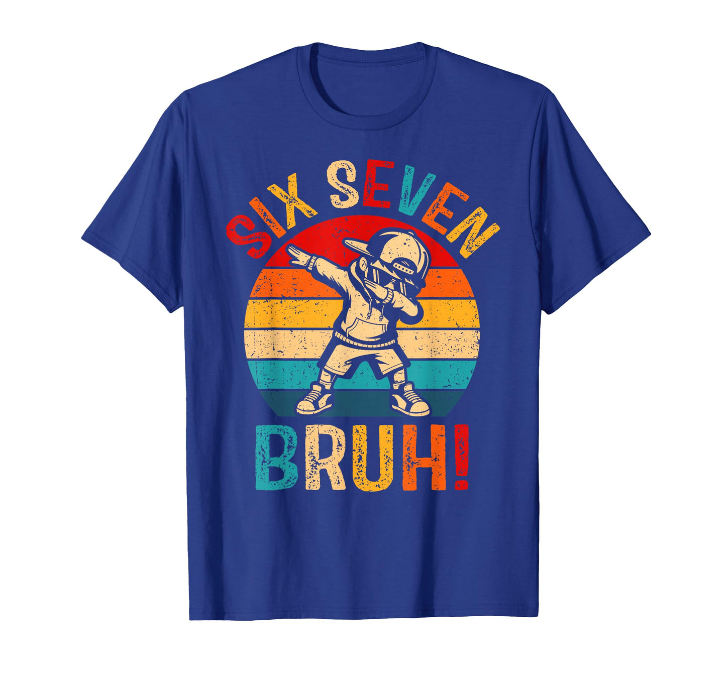 67 Meme 6 7 Numbers Boys Six Seven Bruh Dabbing Boy T-Shirt