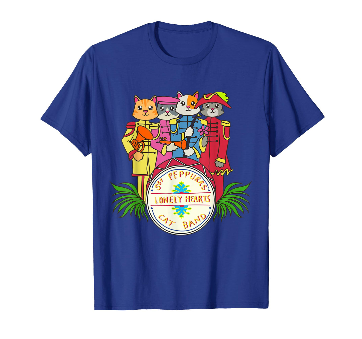 Classic Kitty Sgt. Peppurr's Lonely Hearts Funny Cat Band T-Shirt