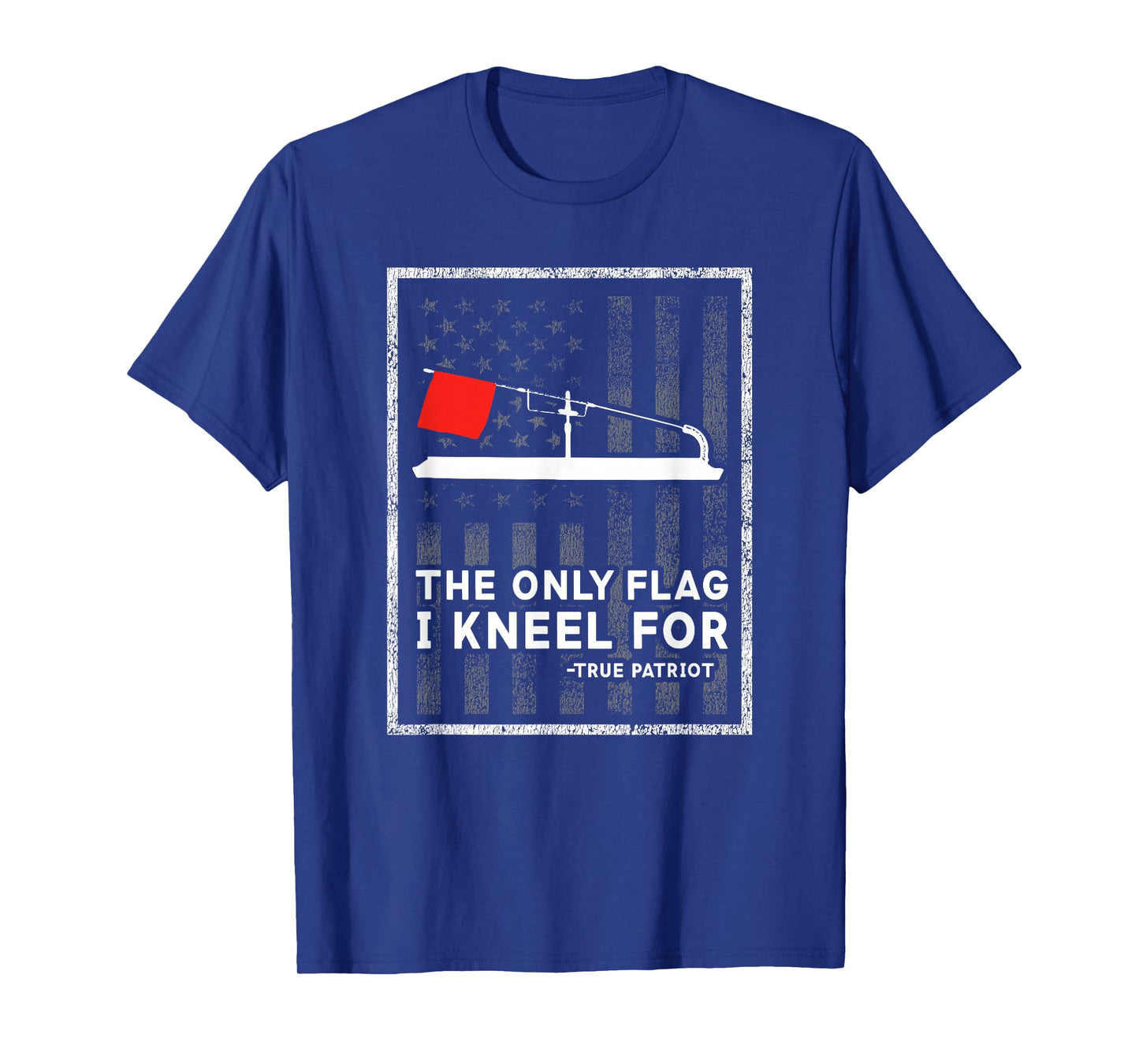 Ice Fishing Tip Up The Only Flag I Kneel for T-Shirt T-Shirt