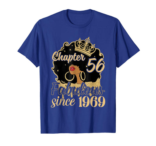 Chapter 56 Fabulous Since 1969 56th Birthday for Girls Women T-Shirt