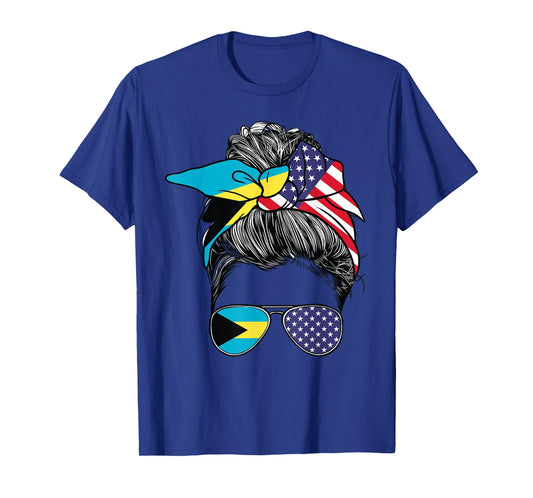 Bahamas Women Bahamian Flag American Heritage USA Bahamas T-Shirt