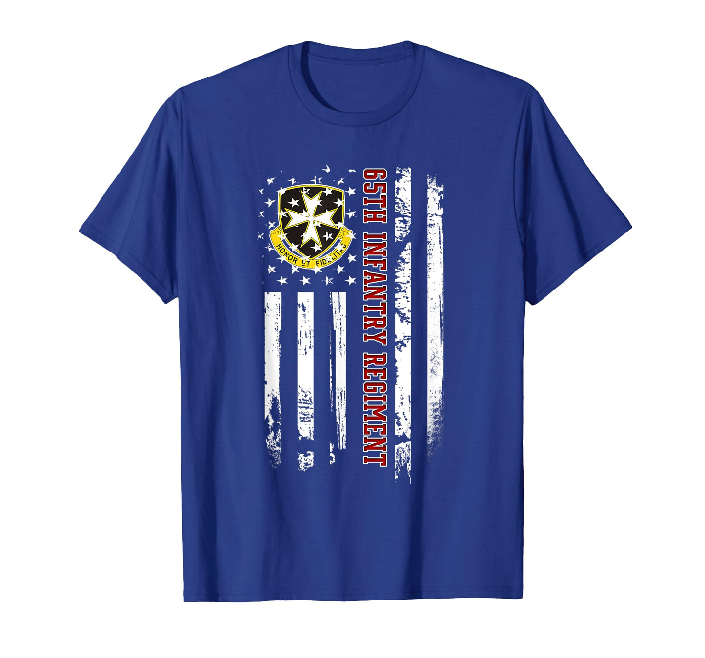 65th Infantry Regiment Veteran USA Flag Veterans Day Xmas T-Shirt