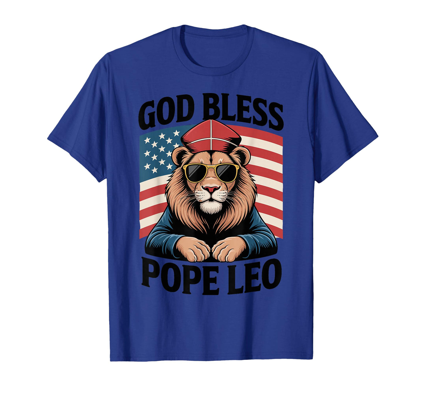 USA Pride Catholic God Bless Pope Leo T-Shirt