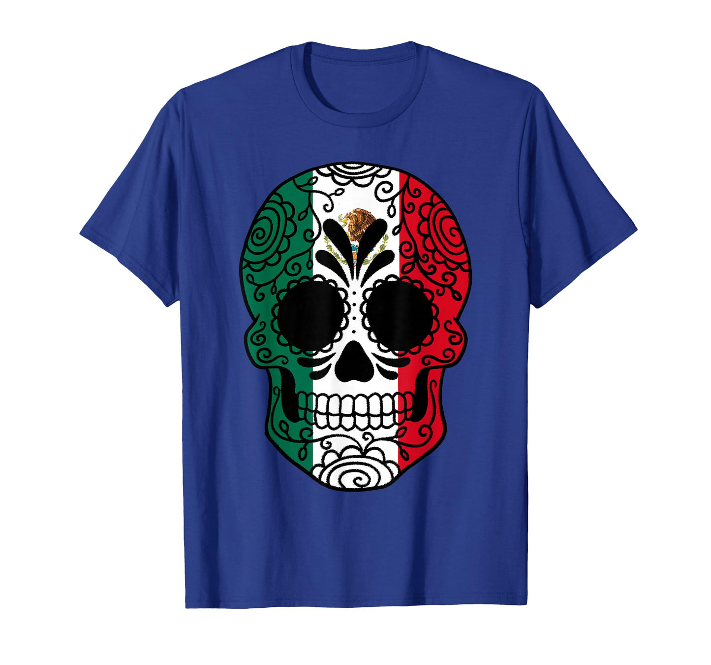 Mexico Flag Gift Sugar Skull Mexican T-Shirt