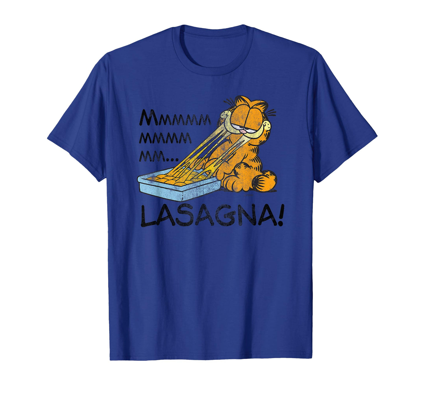Garfield Lasagna Mmm Cat Cartoon T-Shirt