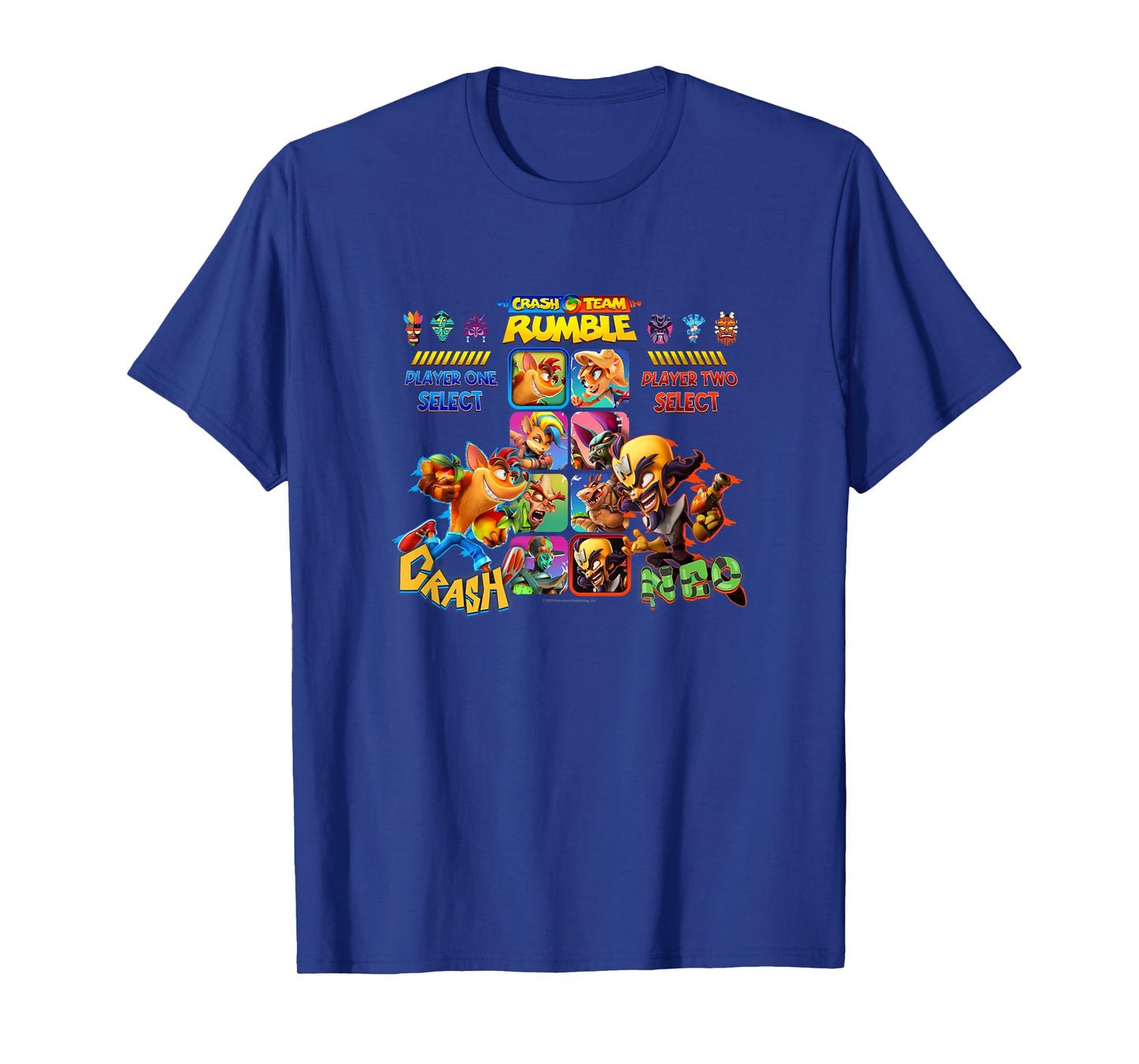 Crash Team Rumble Dr. Neo Cortex vs. Crash Game Screen Logo T-Shirt